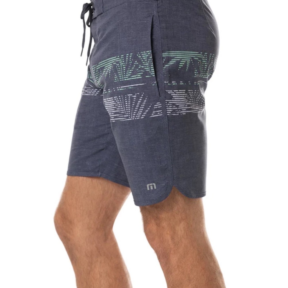 TravisMathew shorts men size 42 Parked The Shark Golf swim Heather Insignia NEW